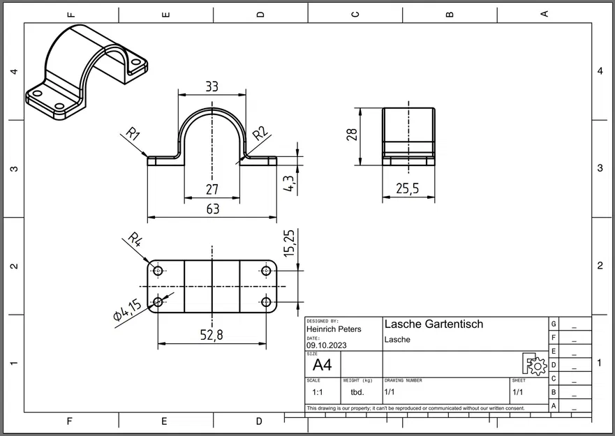 Liên kết kết nối cho bàn gấp - Image 3