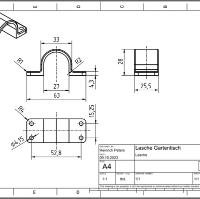Liên kết kết nối cho bàn gấp