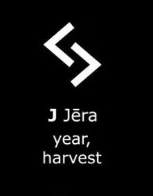 Mặt dây chuyền Rune Viking đôi mặt - Jera - Image 2