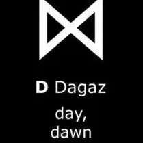 Mặt dây chuyền Rune Viking hai mặt - Dagaz