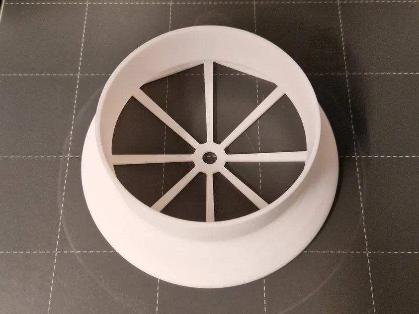 Bộ chuyển đổi ống thông gió 132mm sang 100mm với lỗ giữa cho... - Image 2