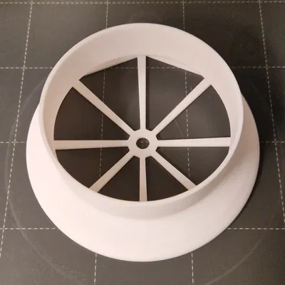 Bộ chuyển đổi ống thông gió 132mm sang 100mm với lỗ giữa cho...