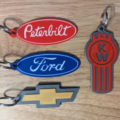 Móc khóa xe tải Chevy, Ford, Peterbilt và Kenworth