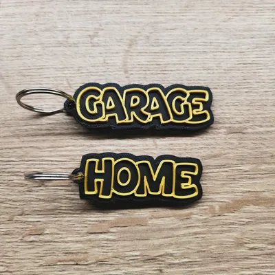 Móc khóa nhà và gara với thiết kế độc đáo