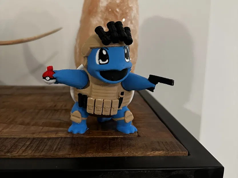 Nhân vật Squirtle quân sự phong cách chiến thuật - Image 1