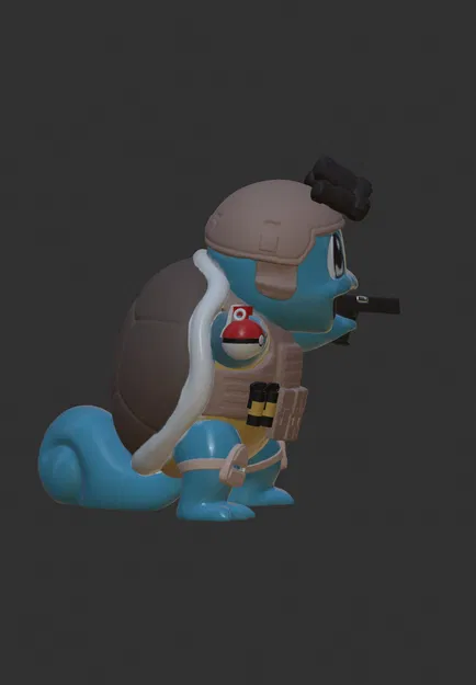 Nhân vật Squirtle quân sự phong cách chiến thuật - Image 4