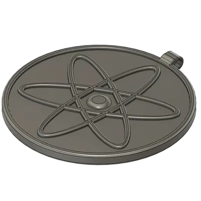 Móc khóa biểu tượng nguyên tử cổ điển