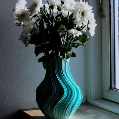 Bình hoa fractal V1 với thiết kế uốn lượn độc đáo