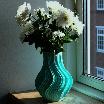 Bình hoa fractal V1 với thiết kế uốn lượn độc đáo