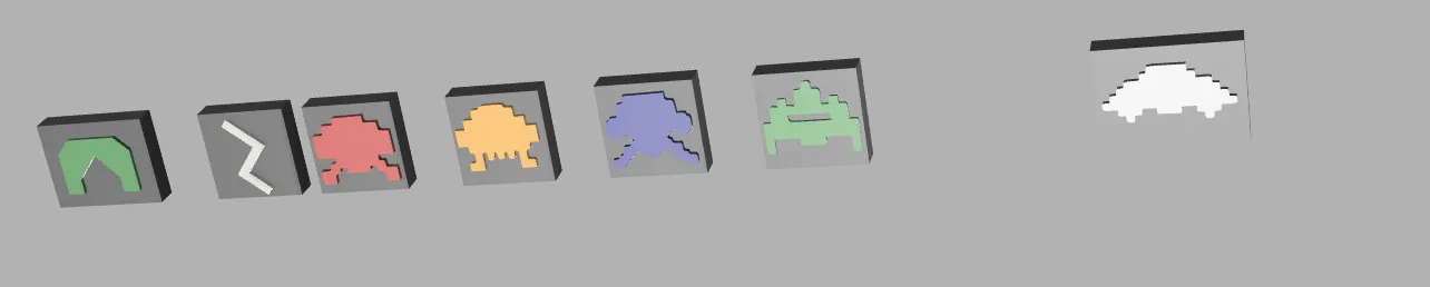 Mô hình Cooler Master QUBE 500 với chủ đề Space Invaders - Image 3