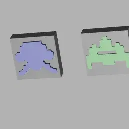 Mô hình Cooler Master QUBE 500 với chủ đề Space Invaders