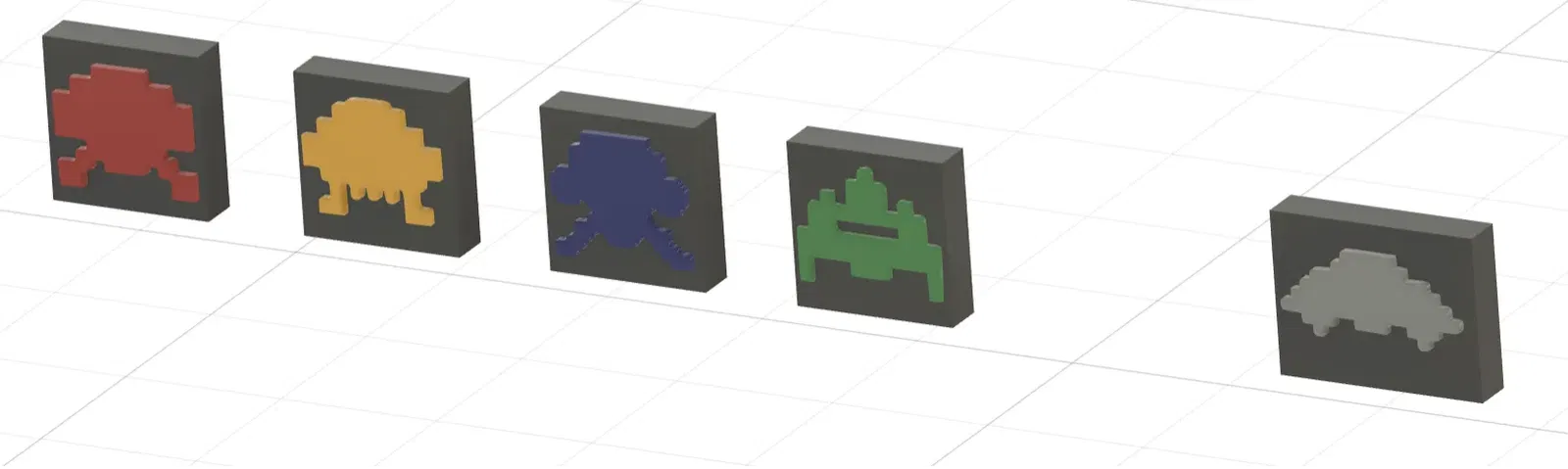 Mô hình Cooler Master QUBE 500 với chủ đề Space Invaders - Image 6