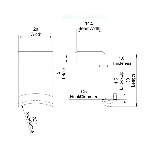 Móc treo cửa và cửa sổ tùy chỉnh bằng Fusion 360 - Image 4