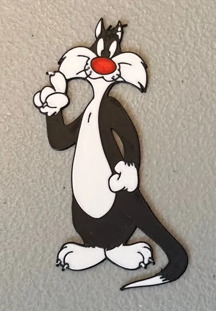 Nam châm Sylvester đa màu sắc 3D - Image 1