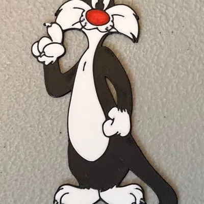 Nam châm Sylvester đa màu sắc 3D