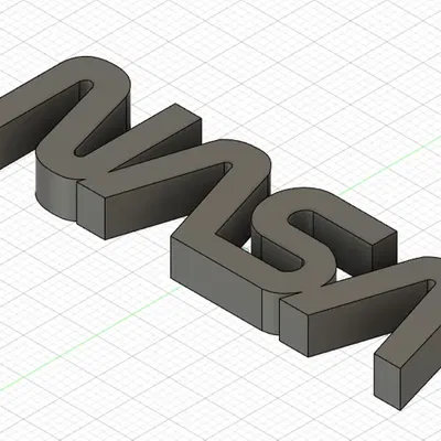 Chữ NASA khối 3D màu đen trên nền trắng