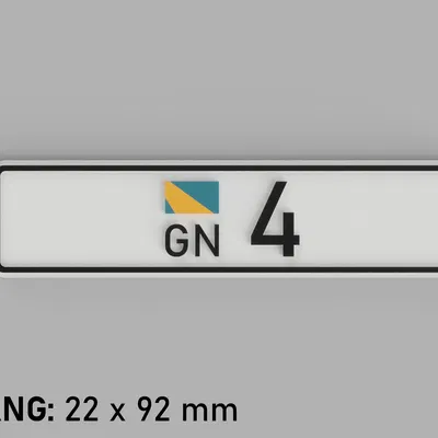 Biểu tượng số 4 Gurkistan làm móc chìa khóa