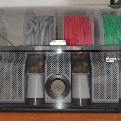 Hộp khô Silica Slim cho Bambu Lab AMS Hydra và Stock