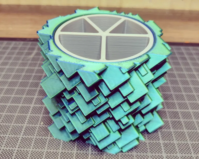 Nhà phân phối chậu cây Glitch với thiết kế phẳng và chắc ch... - Image 1