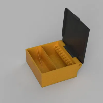 Hộp đựng thuốc lá và dụng cụ cuộn thuốc