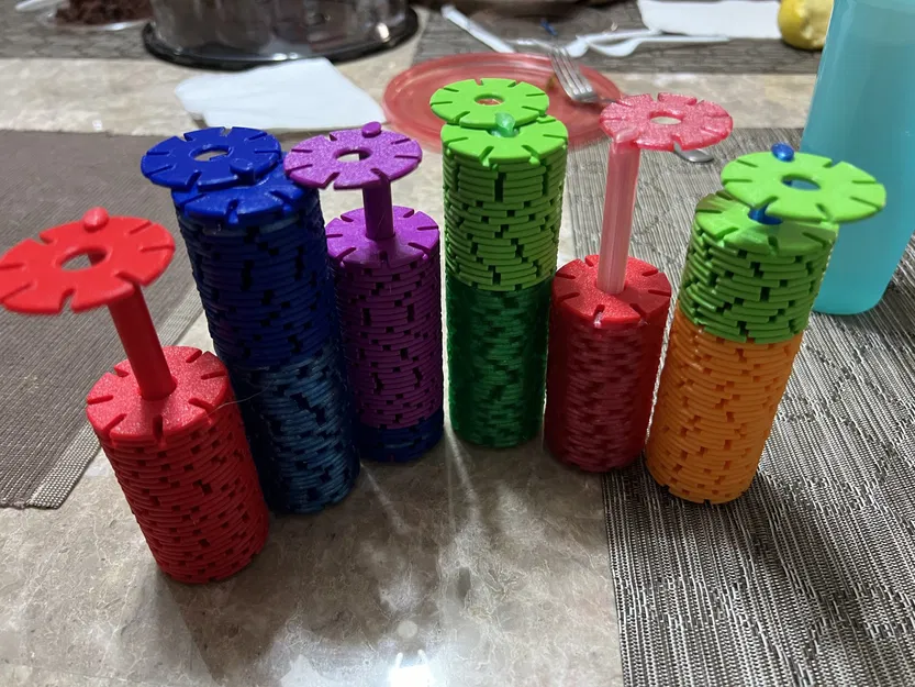 Mô hình đồ chơi đĩa tuyết hình bông tuyết tham số - Image 3