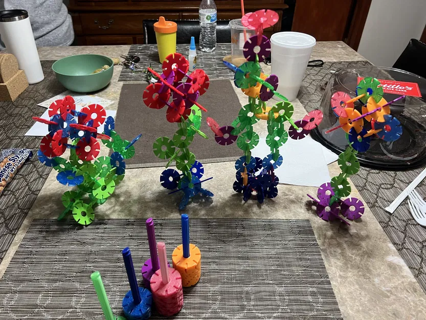 Mô hình đồ chơi đĩa tuyết hình bông tuyết tham số - Image 4