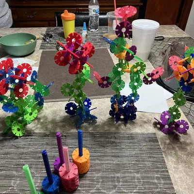 Mô hình đồ chơi đĩa tuyết hình bông tuyết tham số