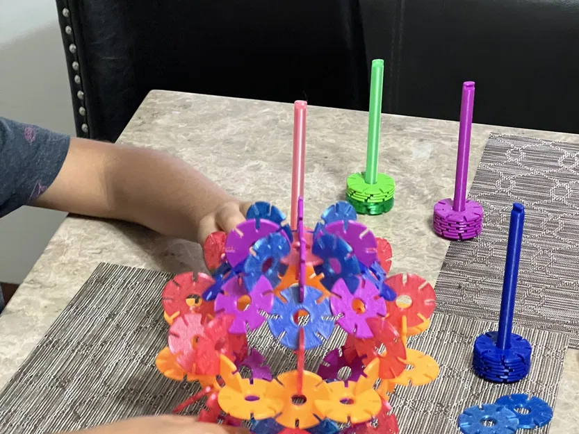 Mô hình đồ chơi đĩa tuyết hình bông tuyết tham số - Image 5