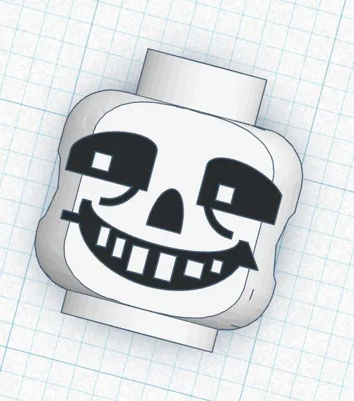 Đầu Lego Sans tương thích từ Undertale - Image 1