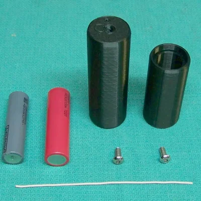 Bộ chuyển đổi pin Lithium 20700 hoặc 18650 sang 3 pin D