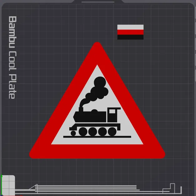 Biển báo cảnh báo tàu hỏa cho trẻ em - Image 1
