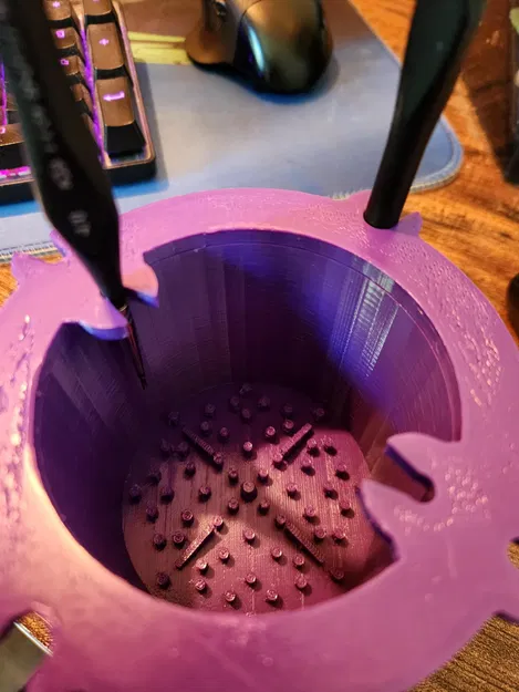 Cốc vệ sinh cọ với giá đỡ cọ sơn - Image 2