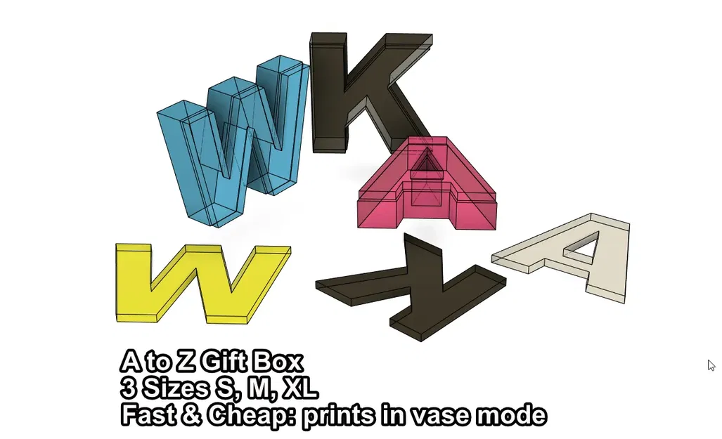 Hộp quà chữ cái A đến Z - Chế độ bình hoa - Image 1