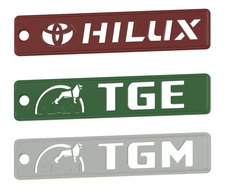 Móc khóa xe hơi cho Toyota Hilux và MAN TGE, TGM - Image 1