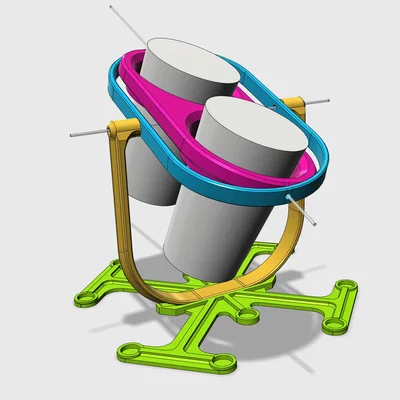 Giá đỡ cốc cho xe máy hai cốc độc đáo