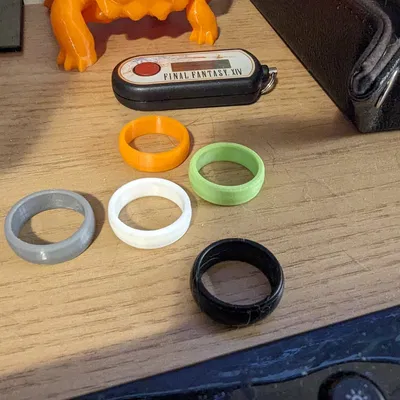 Nhẫn in 3D đa sắc cho trang phục hàng ngày