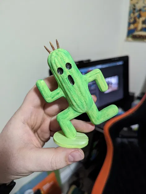 Cactuar từ Final Fantasy làm bằng Blender - Image 1