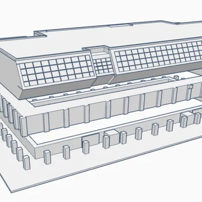 Trung tâm điều khiển phóng VAB tỷ lệ 1/1000