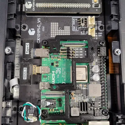 Giá đỡ quạt cho Raspberry Pi4 với POE-HAT