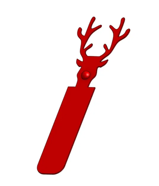 Đánh dấu sách tuần lộc mũi đỏ cho Giáng sinh - Image 2