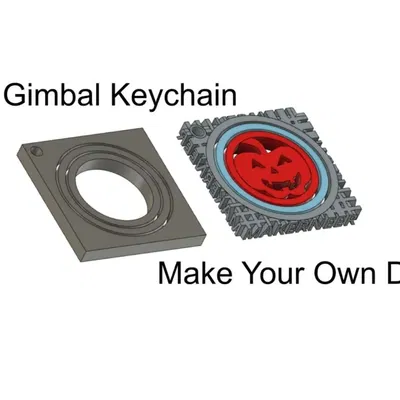 Móc khóa gimbal trống cho thiết kế cá nhân hóa