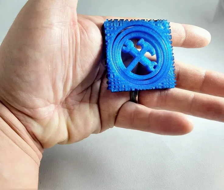 Móc khóa gimbal hình búa và cờ lê cho ngày của cha - Image 2