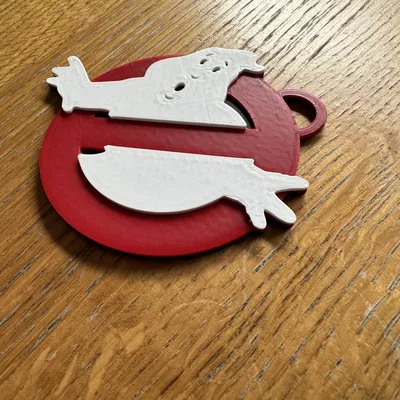 Móc khóa biểu tượng Ghostbusters nhiều màu sắc