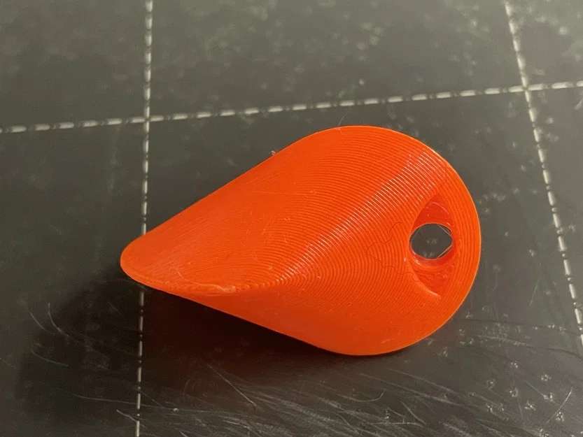 Móc khóa Oloid dài 30mm với thiết kế độc đáo - Image 2