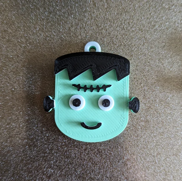 Móc khóa quái vật thiết kế đơn giản cho Halloween - Image 1