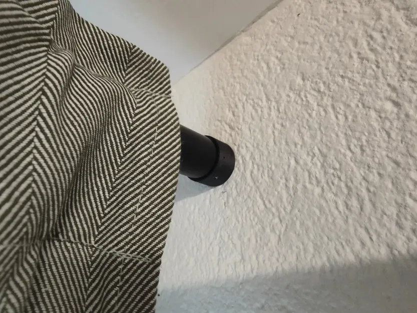 Giá treo rèm gắn tường bên cho thanh rèm Ikea HUGAD - Image 1