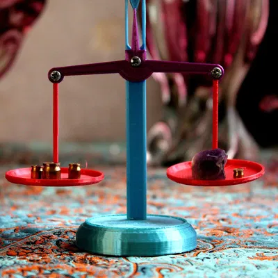 Cân đôi chảo 3D cho trẻ em học đo lường trọng lượng