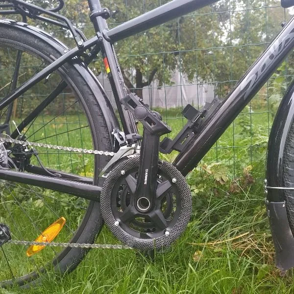Bộ bảo vệ xích Shimano MT210 46/30t in 3D bằng epoxy và sợi carbon - Image 1