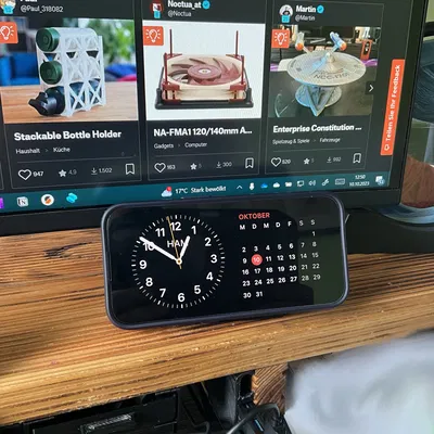 Giá đỡ Magsafe cho iPhone và Apple Watch chế độ nằm ngang