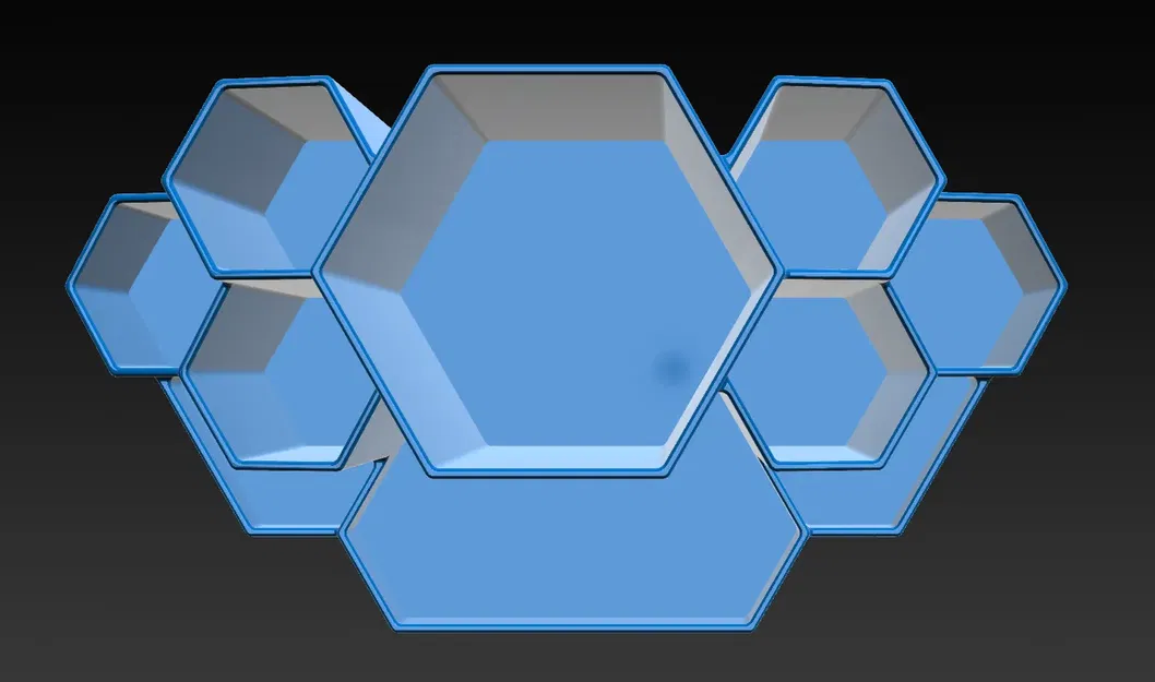 Giá đỡ bút đa chiều cao với thiết kế hình lục giác - Image 3